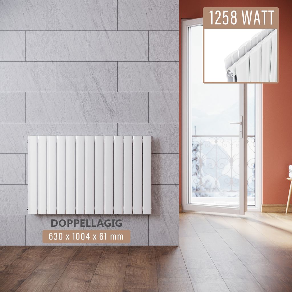 Radiatore a pannello SONNI 630×1004 mm a doppio strato Immagine del prodotto 