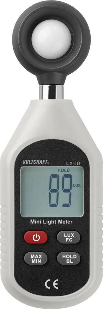 Luxmètre VOLTCRAFT LX-10 0-199900 lx VC-8314265 pour Mesure Précise