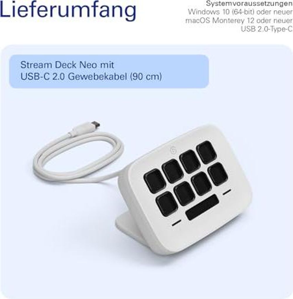 Elgato Stream Deck Neo | Biały