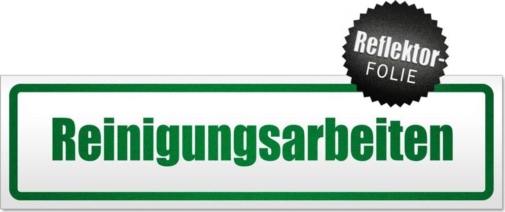 Reinigungsarbeiten Magnetschild Schild magnetisch