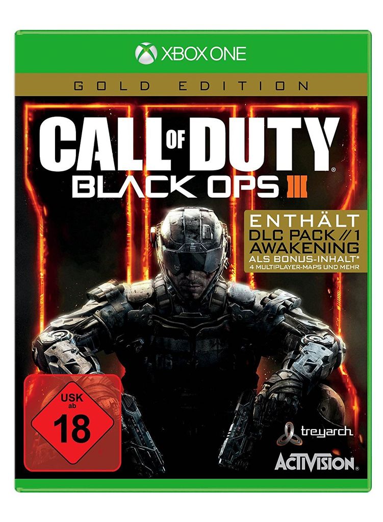 Activision Call of Duty : Black Ops III - Gold Edition, Xbox One, Multiplayer-Modus, M (Reif), Physische Medien