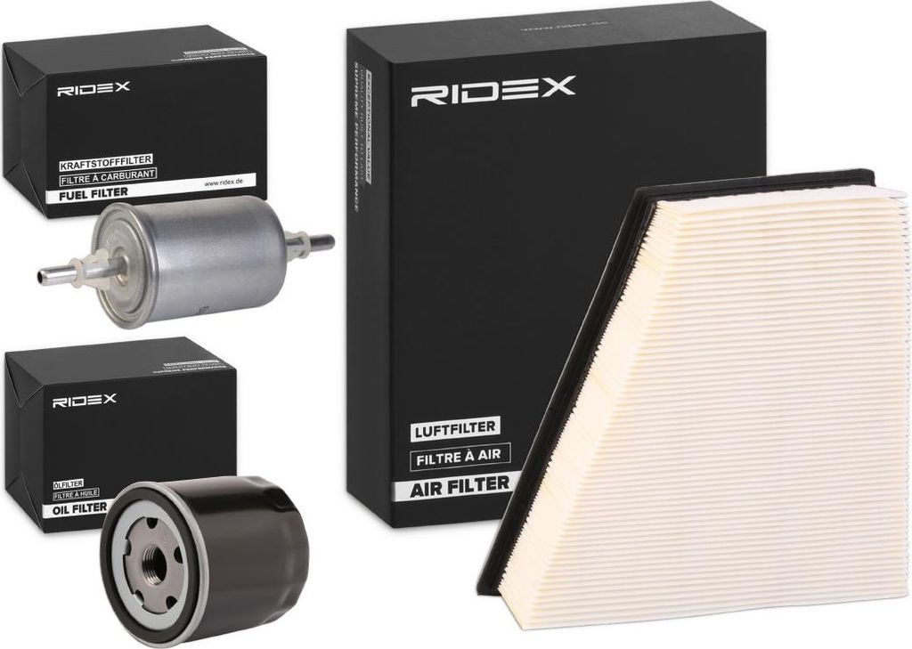 RIDEX Filterset Inspektionspaket Filtersatz für SKODA Fabia I Combi (6Y5) FABIA (6Y2) FABIA Stufenheck (6Y3) Fabia I Praktik (6Y5)