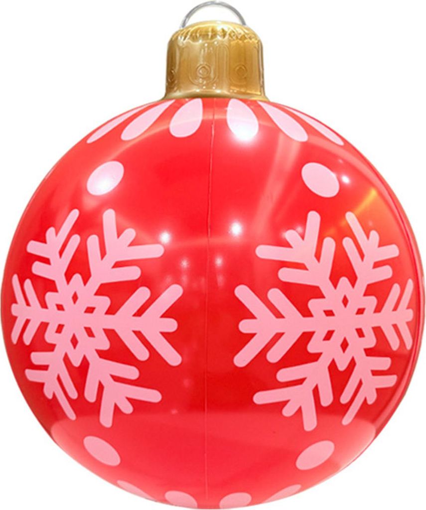 18,9 Zoll riesiger aufblasbarer Weihnachtsball für den Außenbereich, großer PVC-Ball für die Dekoration im Außenbereich, für den Garten, den ...