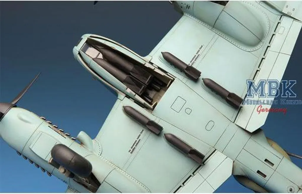 Messerschmitt Me-410A-1 Bombardier Rapide Maquette 1/48 Détails