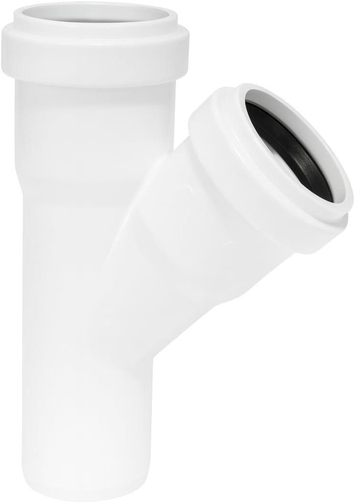 HT Abzweig T-Stück Verbinder DN 32/32 45° weiß PP Produktbild 