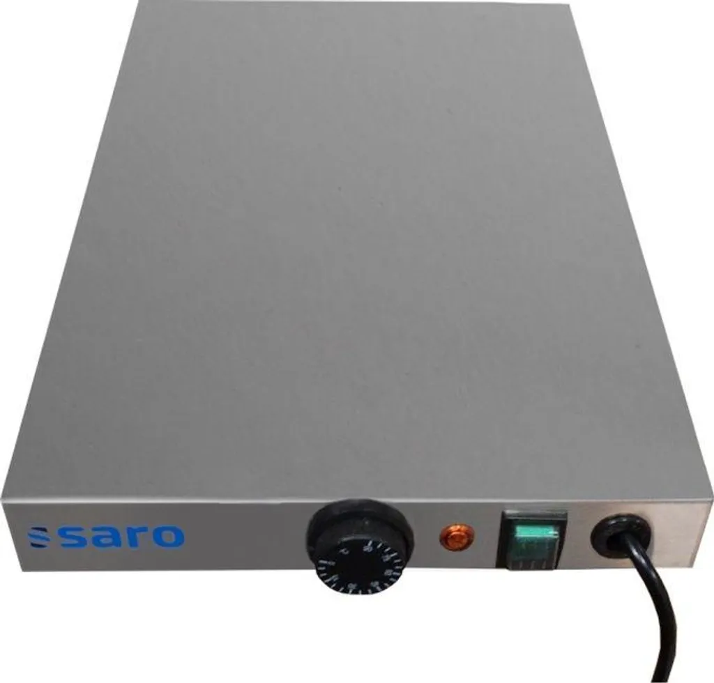 Plaque chauffante Saro 1 x GN 1/1 Rom - Maintien au chaud inox professionnel
