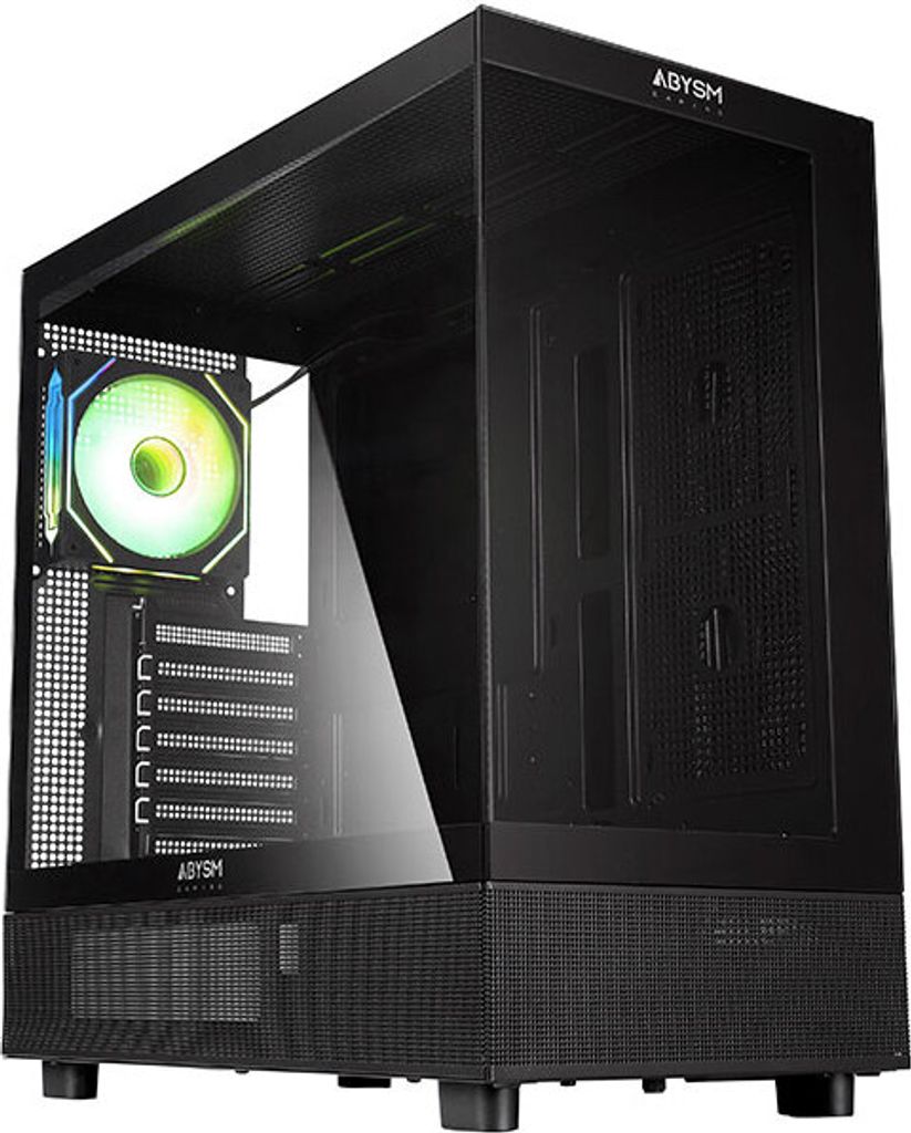 Abysm Gaming Donau Sava H400 Full Tower Doble Cristal Templado USB-C Negra