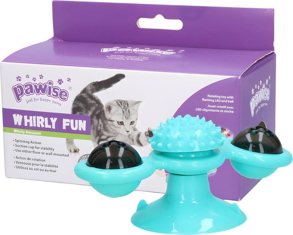 Pawise Katzenspielzeug rotierend Twirly Whirly Cat Toy