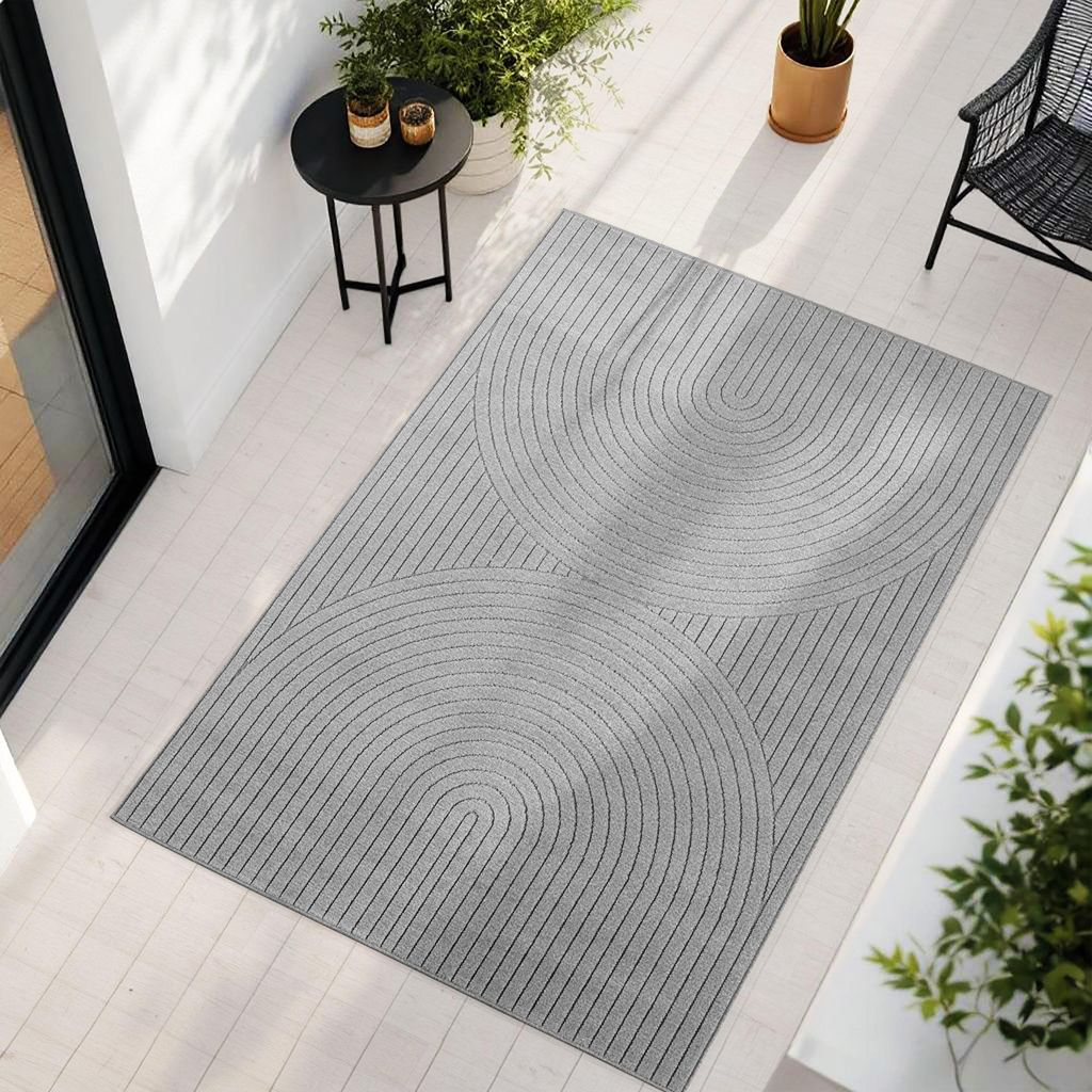 Carpetsale24 Outdoor Teppich, Modern Boho Design, 3D Produktbild 