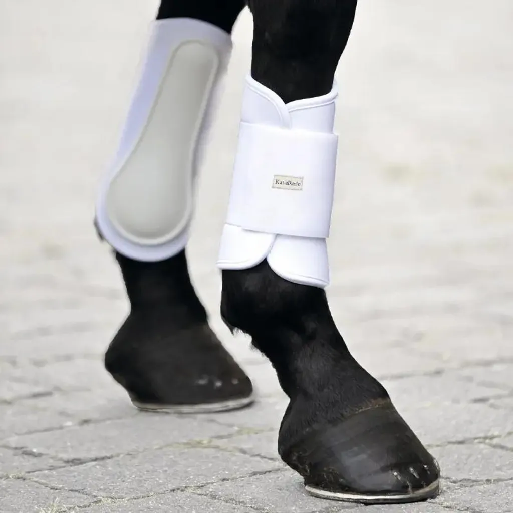 Ghette Anteriori Kavalkade Softy Neoprene Bianco L - Massima Sicurezza