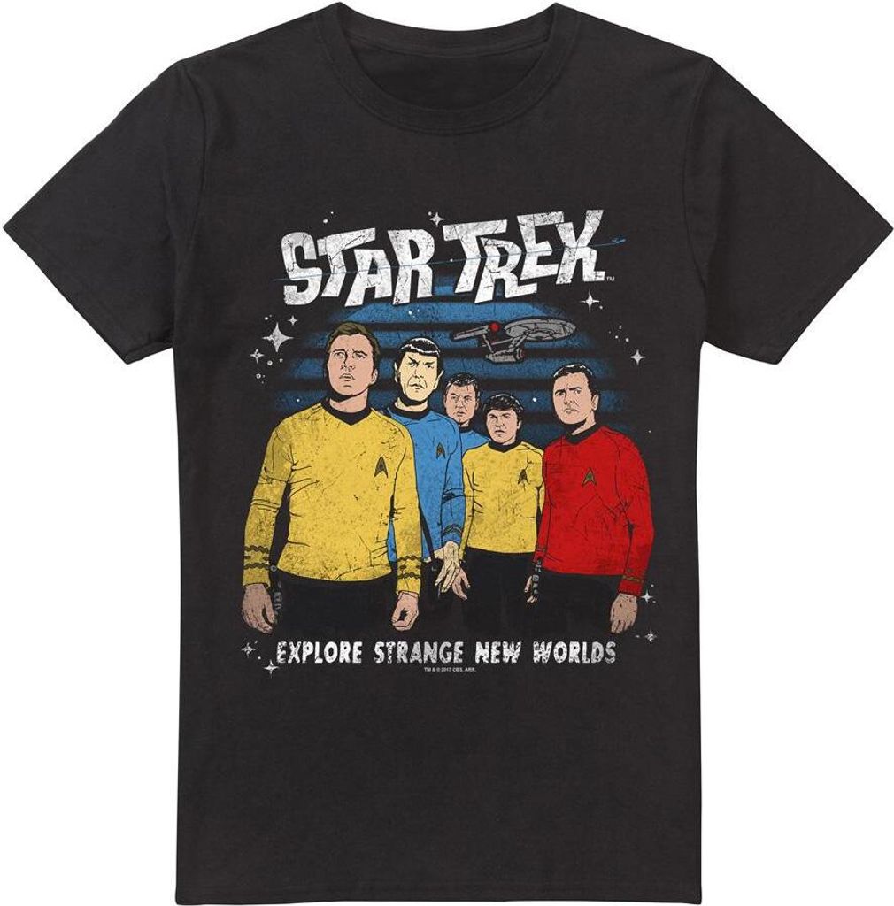 Star Trek - "Strange New World" T-Shirt für Herren TV13721 (3XL) (Schwarz)