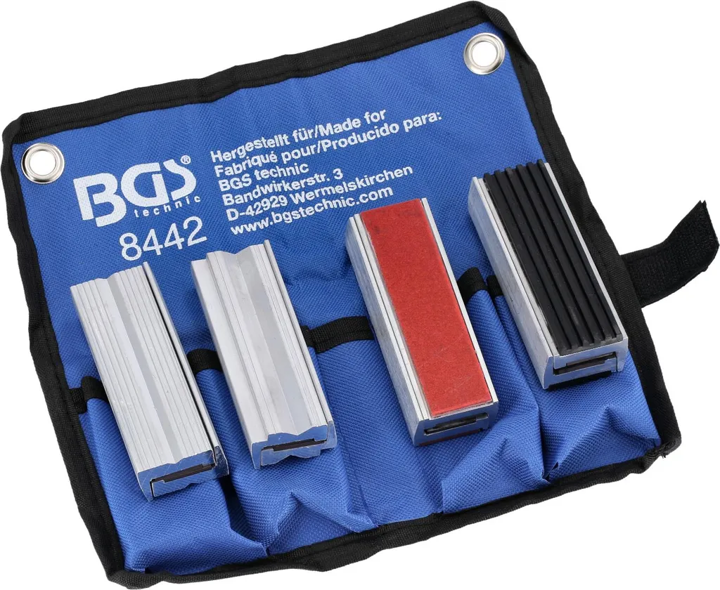 Ganasce Magnetiche in Alluminio 100mm | Kit 8 Pezzi per Lavori di Precisione