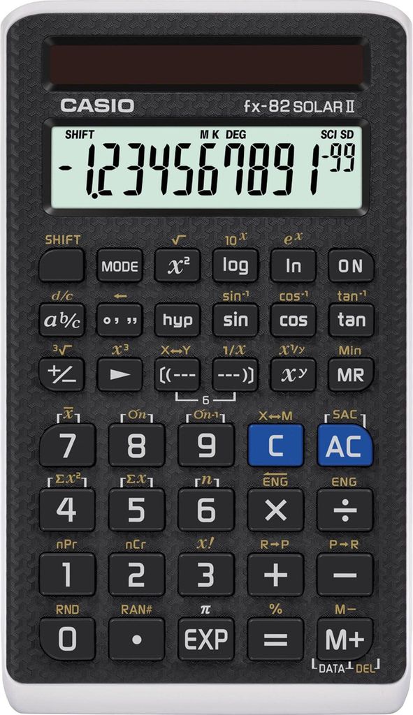 Casio FX-82Solar II, Tasche, Wissenschaftlicher Produktbild 