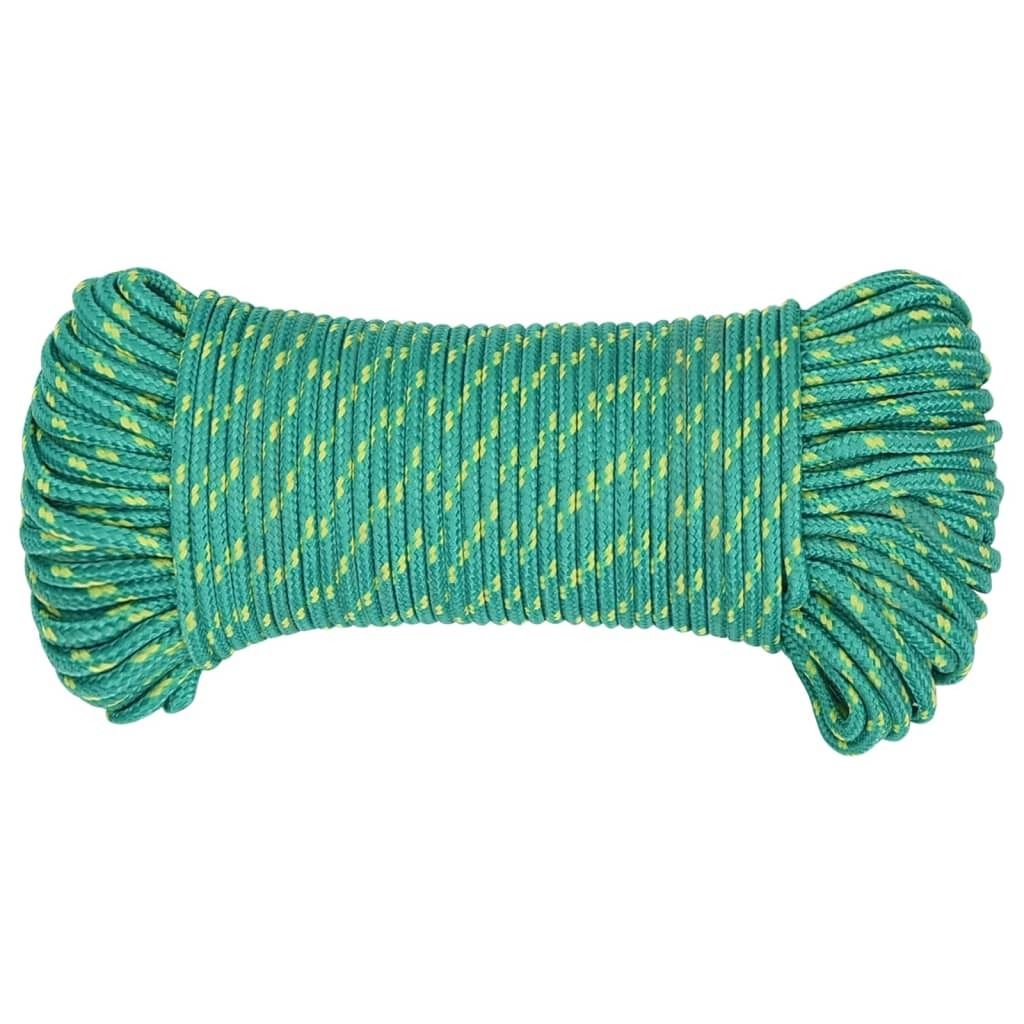 "Winter Sale" Gartenmöbel & Zubehör - Grün Bootsseil Grün 4 mm 50 m Polypropylen DE5825412
