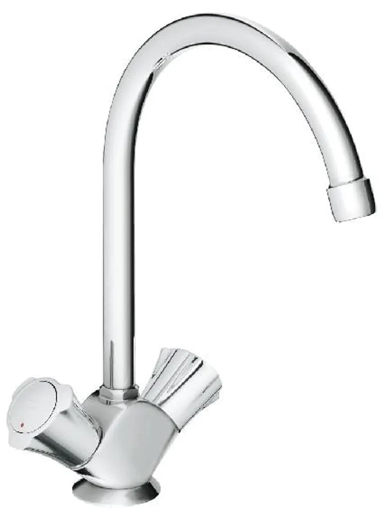 Mitigeur évier Grohe Costa L chrome 31829001 : finition StarLight