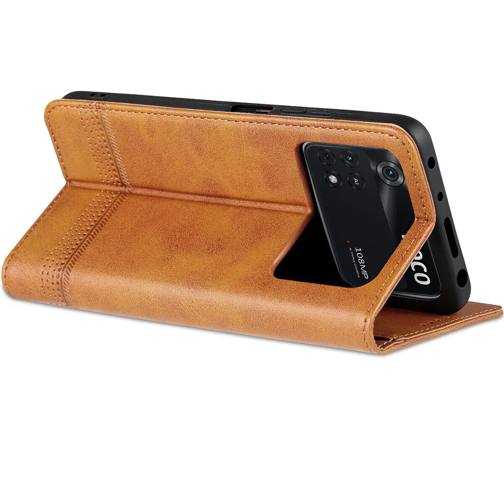 Custodia In Pelle Per Xiaomi Poco M4 Pro 4G – Cover Flip Magnetica Con Portafoglio E Supporto, Colore Blu - 5