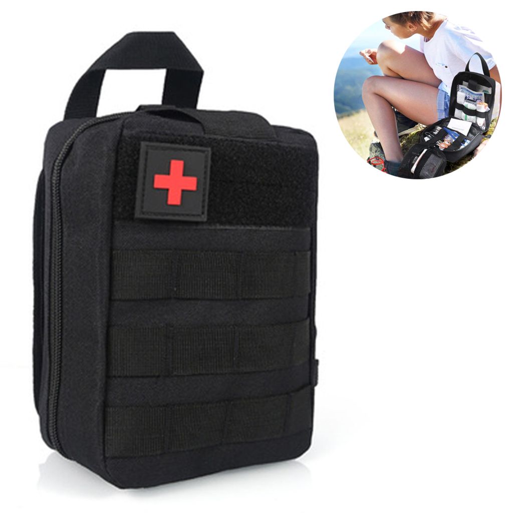 deYukiko Tragbare Mini-Outdoor-Erste-Hilfe-Tasche Reisemedizin-Paket Notfalltaschen rot