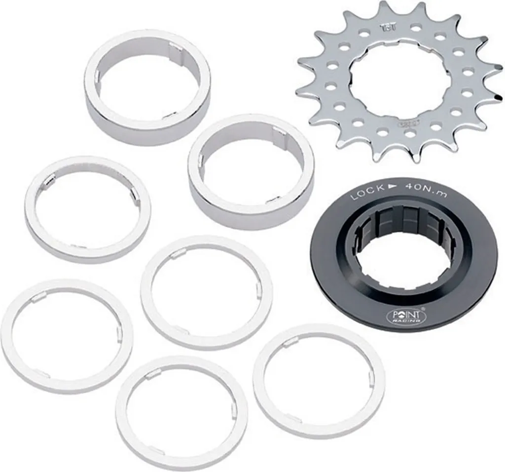 Kit de Conversion Single Speed avec Pignon 12 Dents et Bagues de Réglage