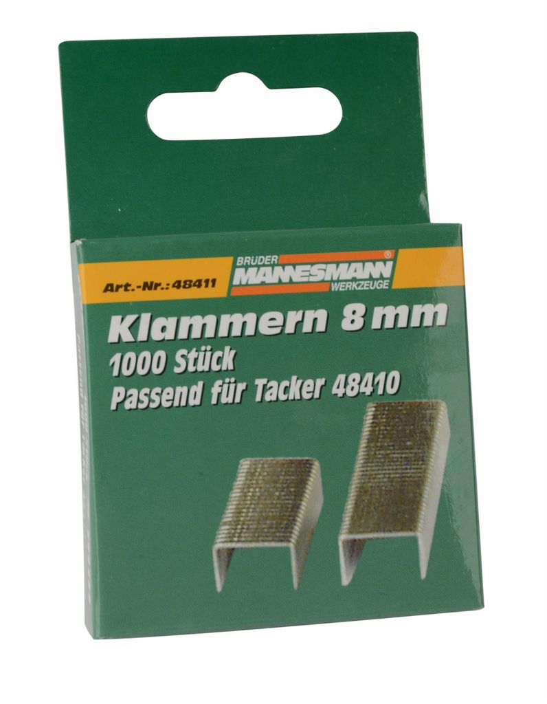 Tackerklammern Klammern 10 mm Mannesmann 10 Pakete á 1000 Stück = 10.000 M487-10 