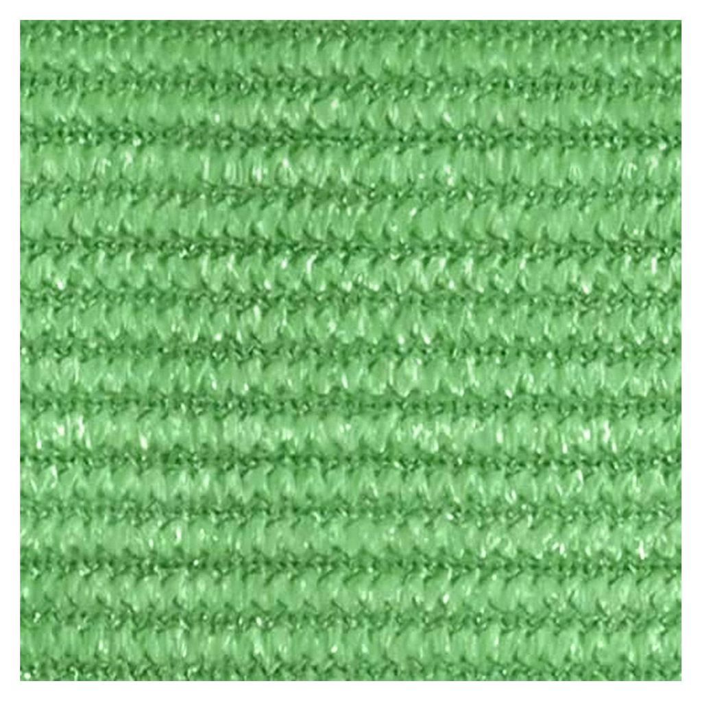 Terrassenschirm, Sonnensegel 160 g/m² Hellgrün 3x3x4,2 m HDPE für Außenbereiche