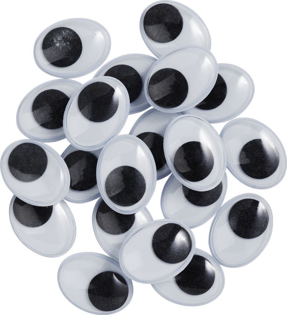VBS Wackelaugen "Oval", 20 Stück, 20 mm Produktbild 