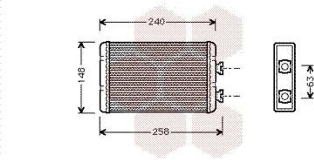 Échangeur de chaleur VAN WEZEL en aluminium haute efficacité thermique