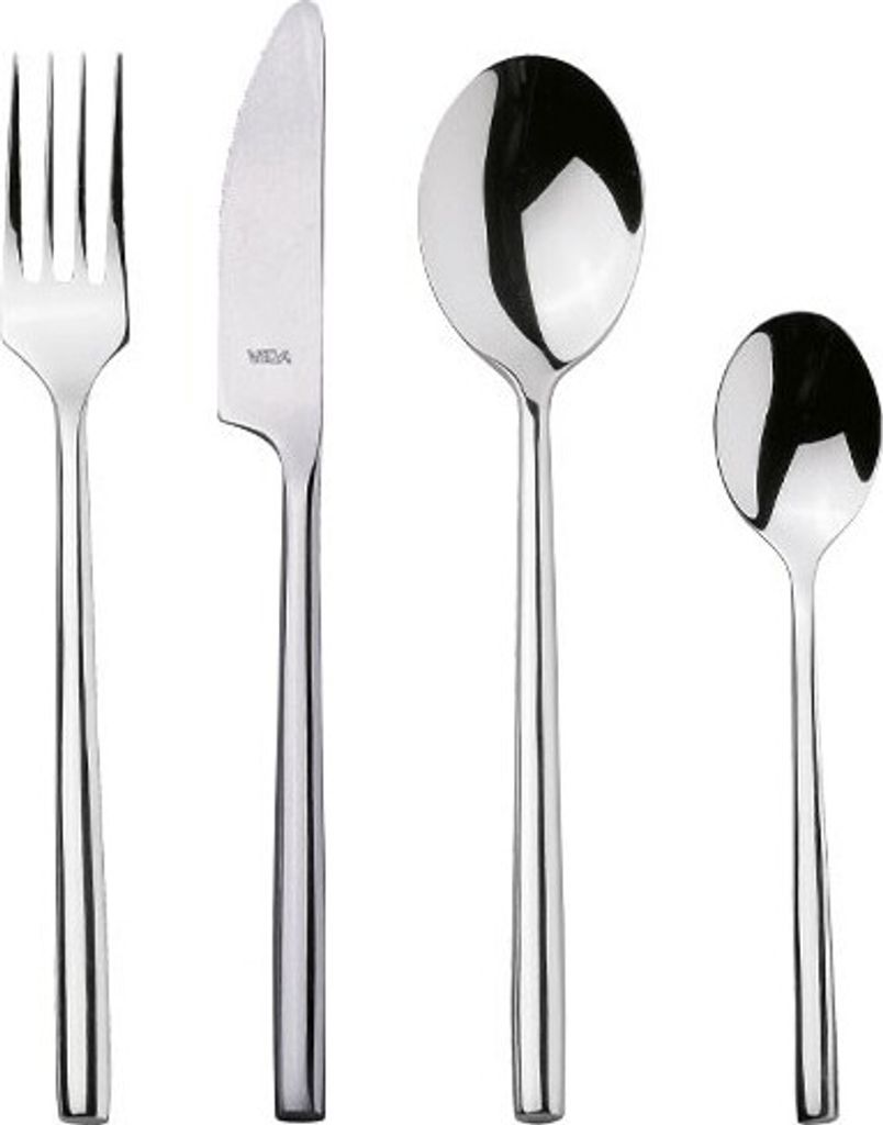 Voldo 60-tlg. Menü & Steak Besteck Set BERLIN 18/10 Edelstahl poliert modern elegant schmales Design - 102-737 - 12 Personen