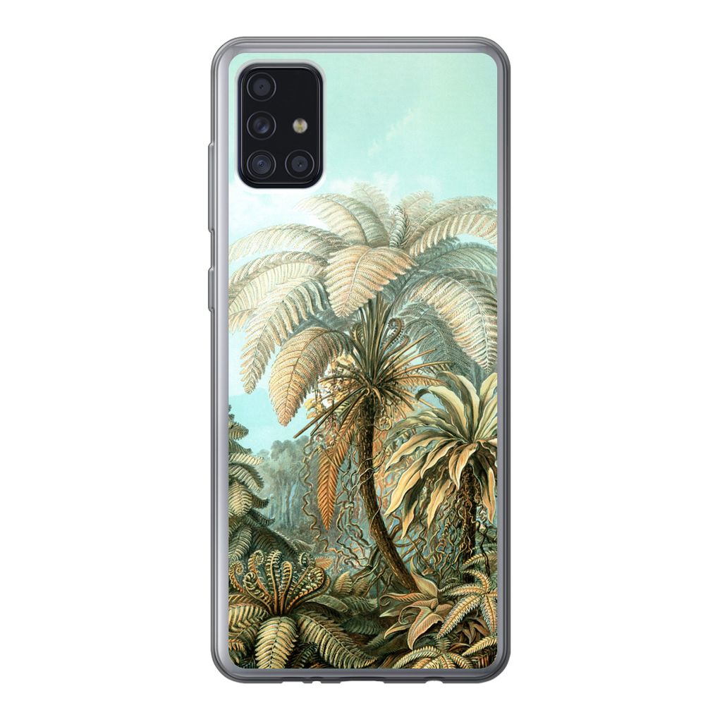 MuchoWow Handyhülle Schutzhülle Hülle für Samsung Galaxy A52 5G Filicinae - Haeckel - Alte Meister Silikon Softcase Handy Hülle - Umschlag