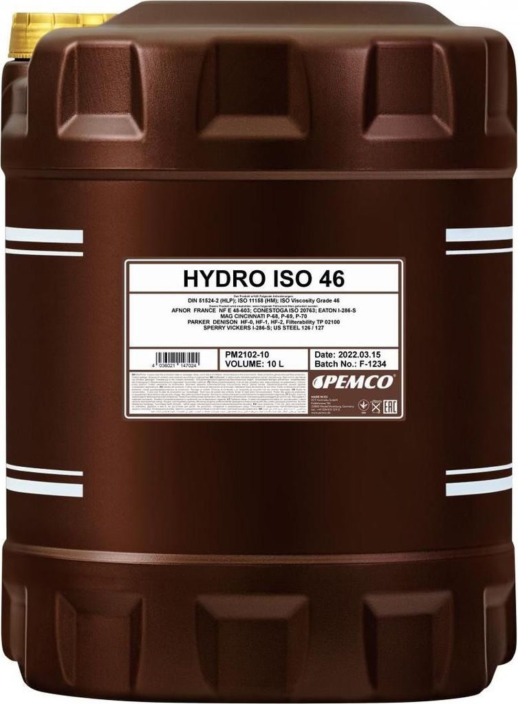 PEMCO PM2102-10 Hydro Hydrauliköl Mineralöl Öl 10L passend für MERCEDES-BENZ ACTROS MP2 / MP3