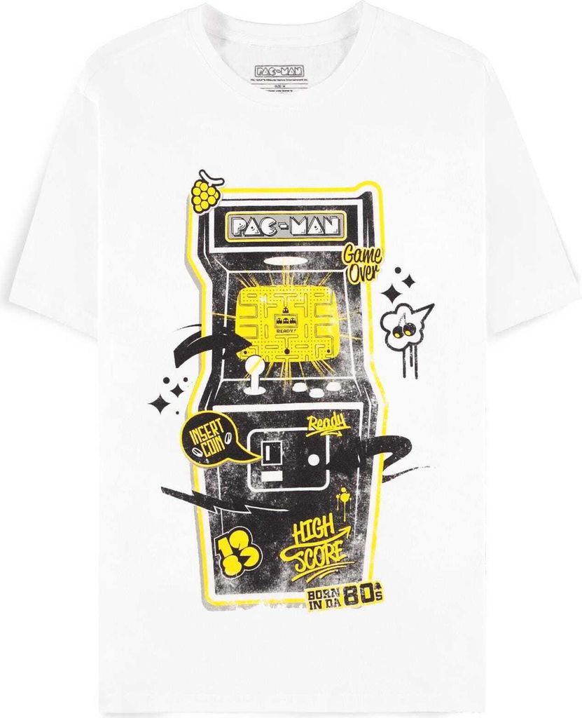 Pac-Man T-Shirt Herren Arcade Classic weiß XXL