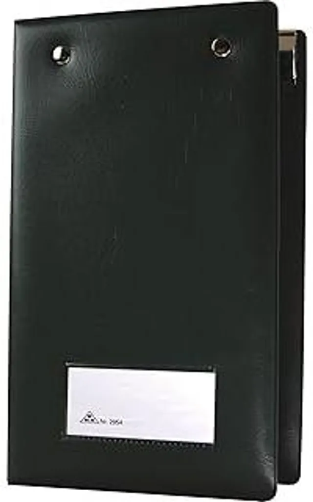 RNKVERLAG - Custodia per blocchi cassa, plastica, nero, formato 10,7 x 18 x 3 cm, 1 pezzo