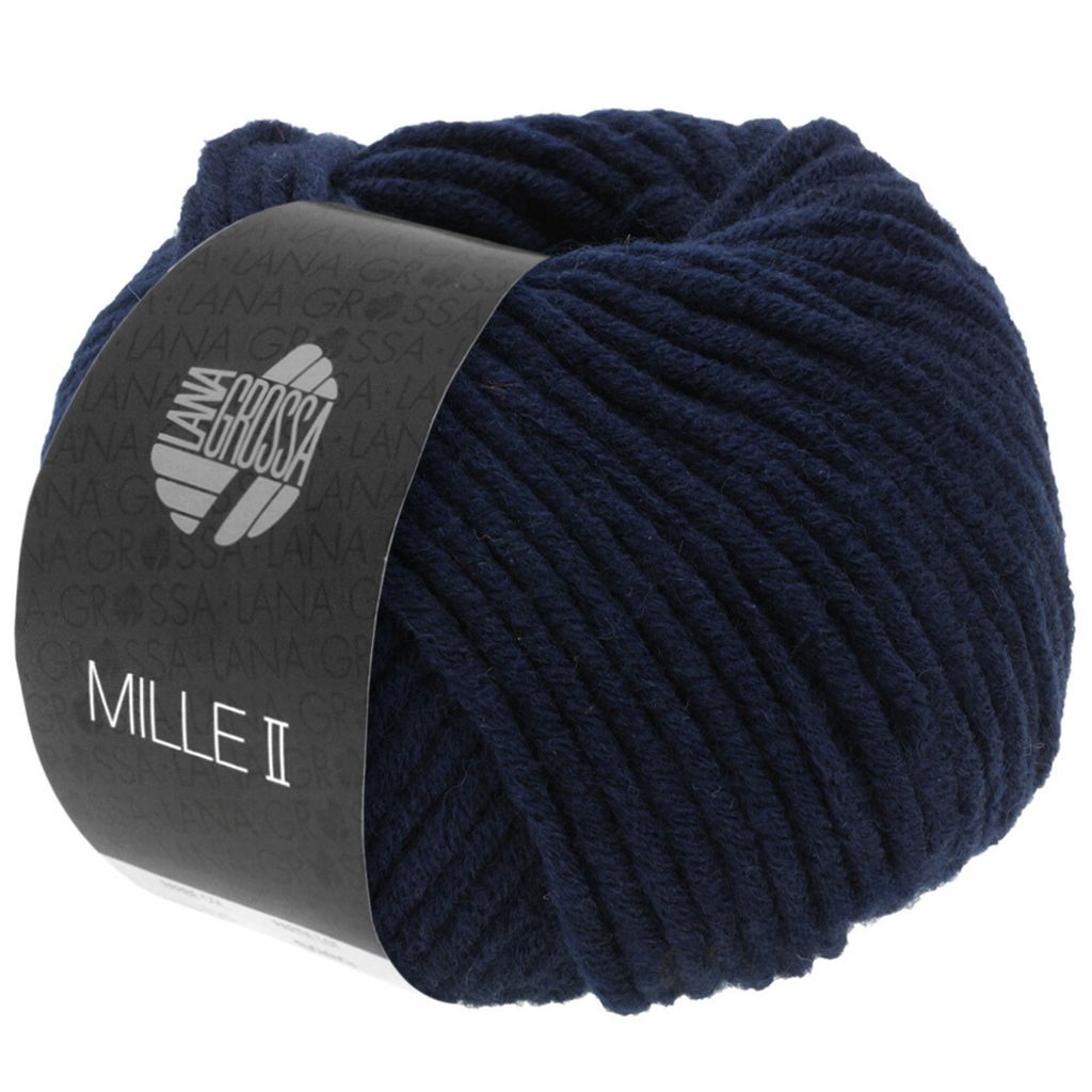 Lana Grossa - Mille II 0012 nachtblau Produktbild 