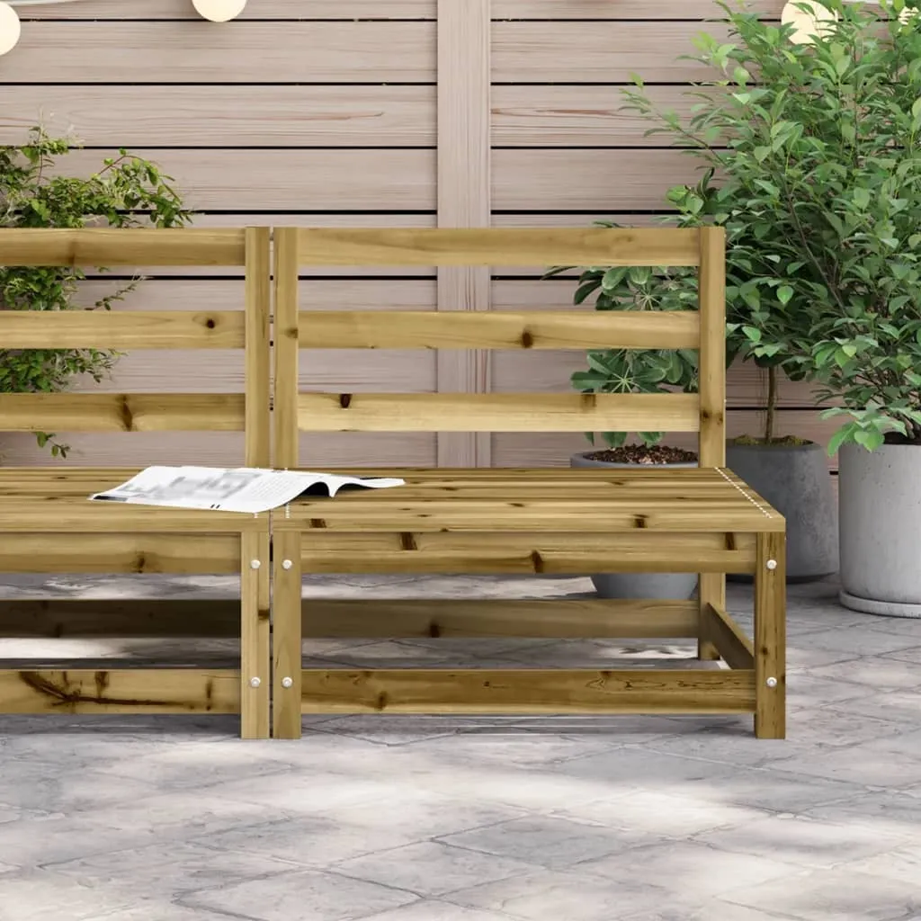Modulo Divano Outdoor in Pino 70x70x67 | Design Nordico per Giardino - 4