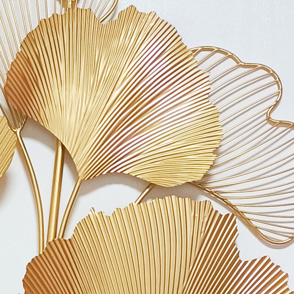 Wanddekoobjekt, 3D Ginkgo Wanddekoration aus Metall, Ginkgo Produktbild 8