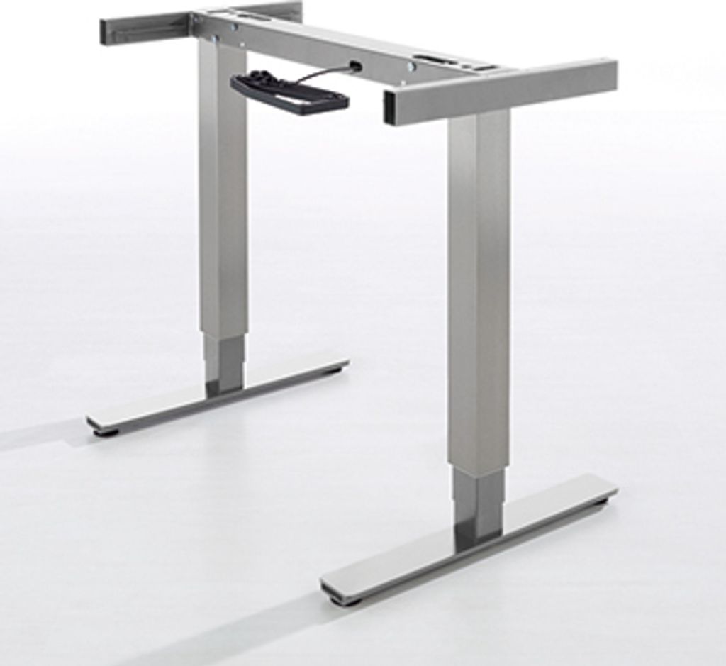 Naber Ergo Agent Twin. Tischgestell, grau metallic - Tablon