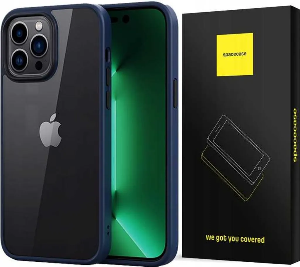 Custodia Professionale iPhone 14 Pro Max - Blu Granata Anti-Impronta