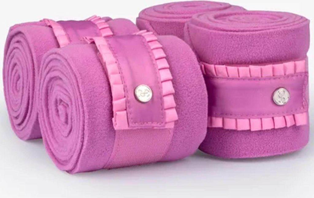 PS of Sweden Bandagen Ruffle Pearl FS 2024 Polos Bright Magenta Full