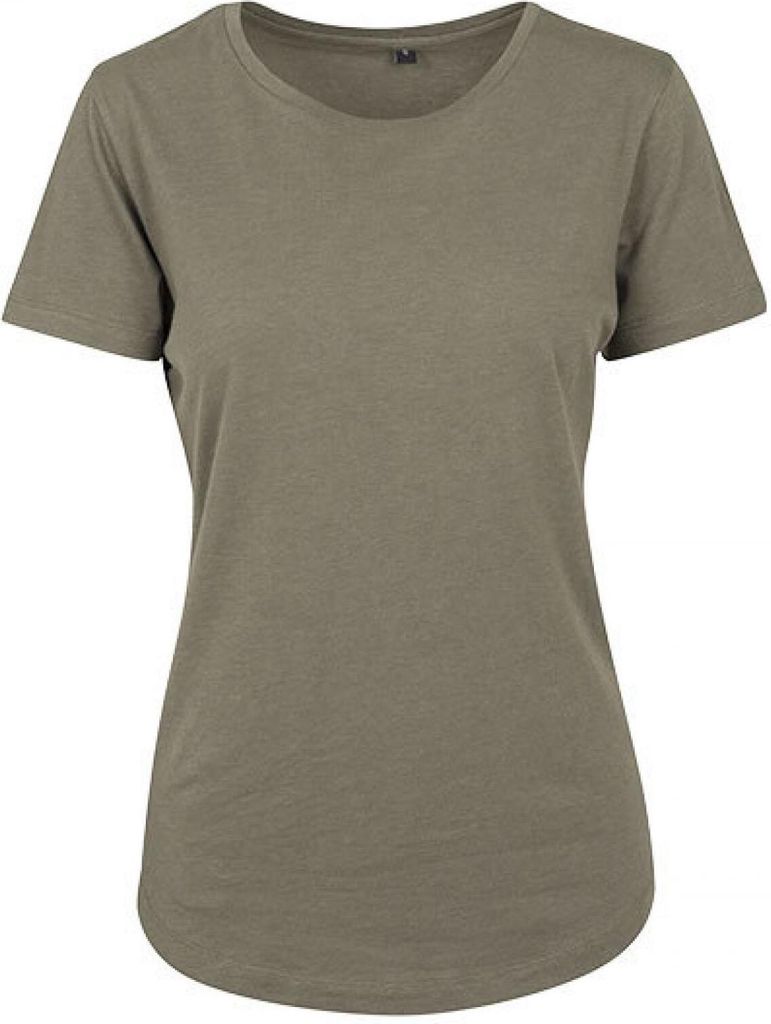 Build Your Brand BY057 | Damen Fit Tee - Farbe: Olive - Größe: L