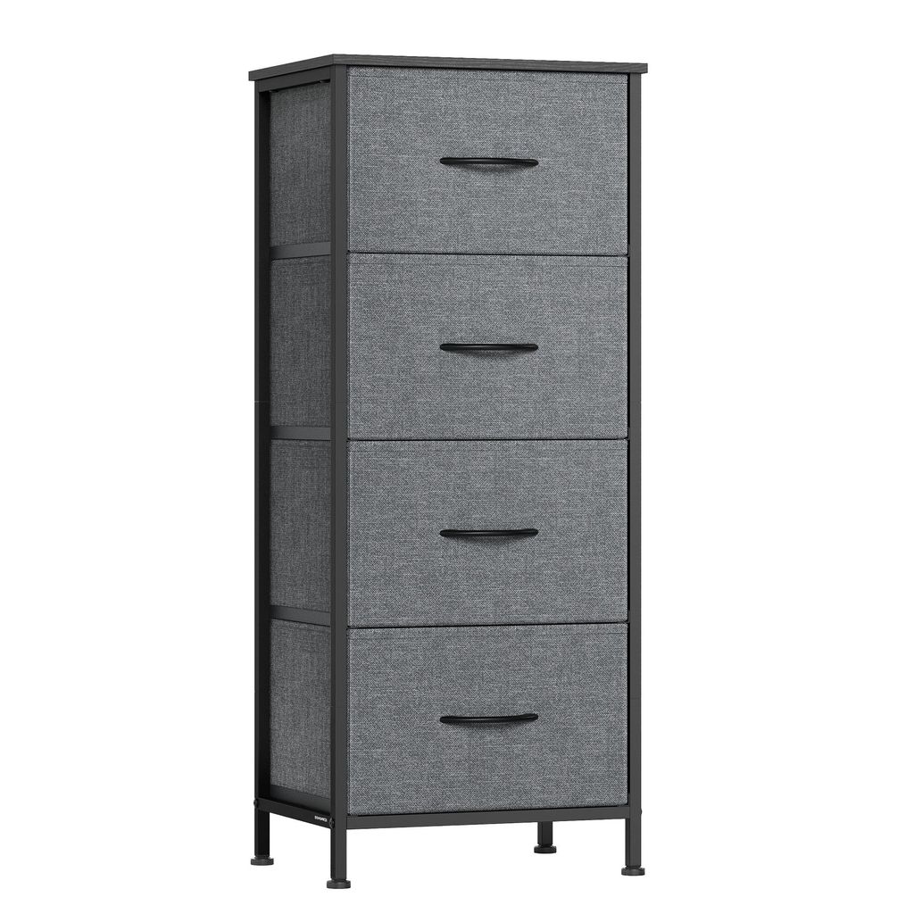 SONGMICS Kommode, Schrank, 4 Stoffschubladen, für Produktbild 