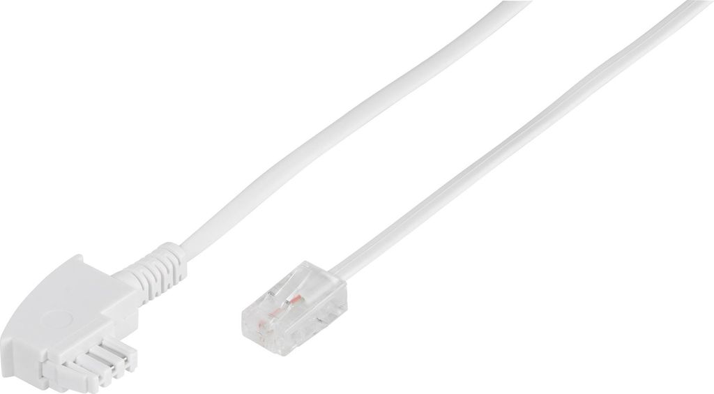 VIVanco DSL Anschlusskabel, TAE-F Stecker auf RJ45-Stecker 8p8c, 10m (45053)