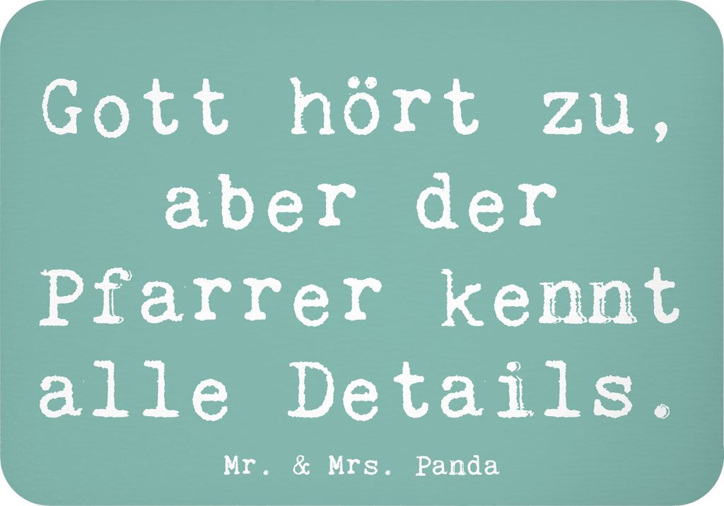 Mr. & Mrs. Panda magnet Spruch Pfarrer Details - Meeresbrise - Geschenk, Kühlschrankmagnet, Weisheit, Wertschätzung, Notizhalter, handgefertigte ...