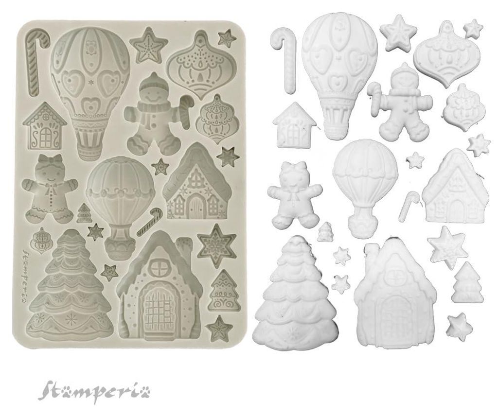 Stamperia - Silicon Mould A5 for Scrapbooking, Bullet Journals and More, Non-Stick Surface, Suitable for Air-Dry Clay, Resin and More, Perfect for Cra