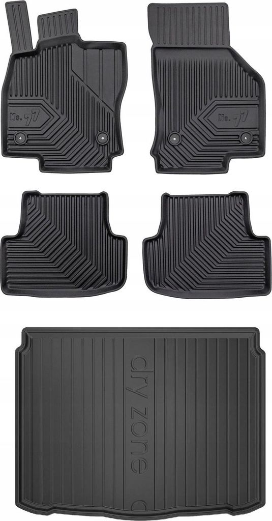 SET 77 Gummimatten und Fußmatten AUDI A3 8Y Sportback ab 2020-