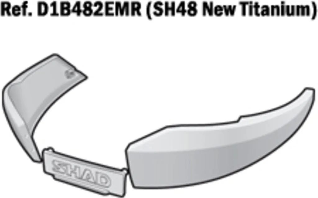 Couvercle de Remplacement SHAD SH48 Titane : Cadre de Rechange Original