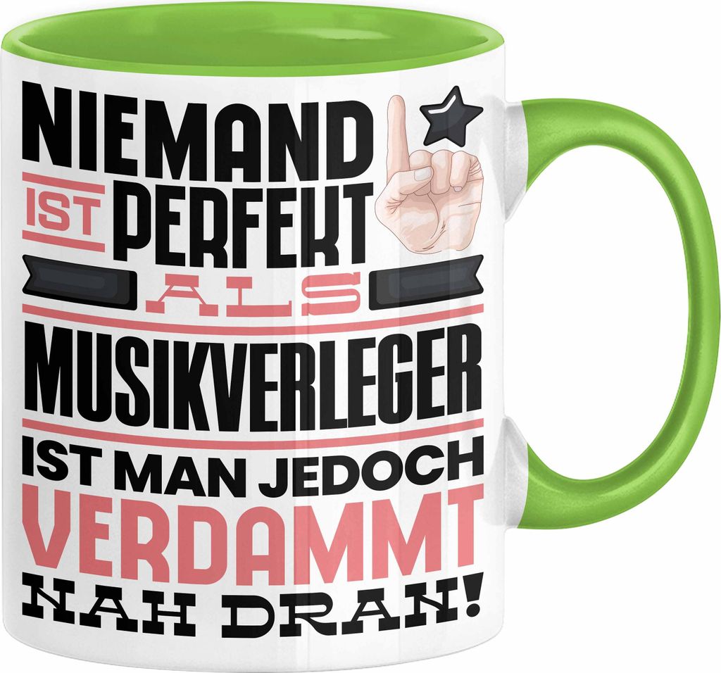 Musikschüler Geschenk Tasse Lustige Geschenkidee für Musikschüler Geburtstag Kaffee-Becher Niemand Ist Perfekt Aber Als Musikschüler Ist Man Na...
