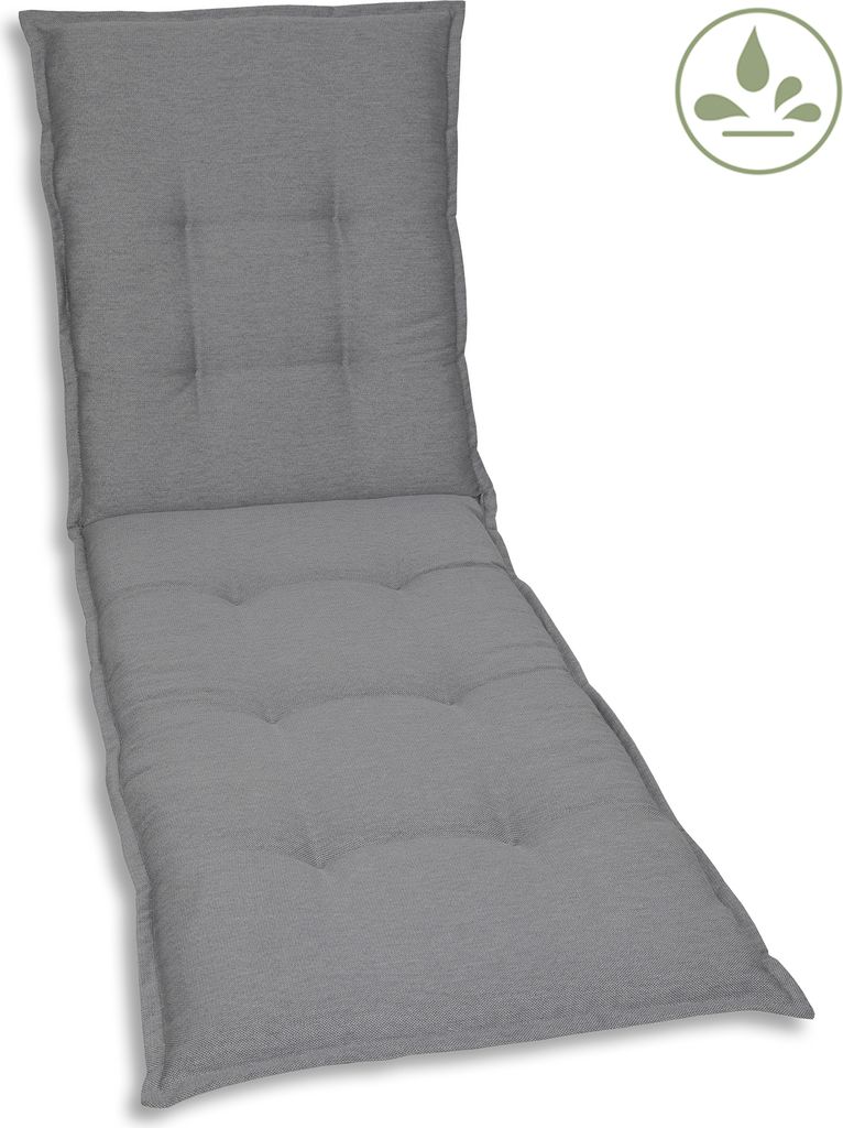 GO-DE Textil ,Liegenauflage ,grau ,20925-05 Produktbild 