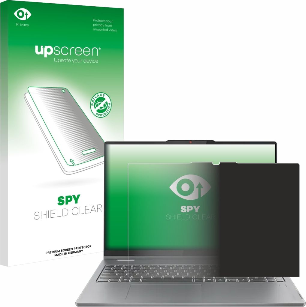Für Lenovo IdeaPad 5 2-in-1 Gen 10 16" Sichtschutzfolie Schutzfolie upscreen Anti-Spy Privacy Sichtschutz Blickschutz Display Schutz Folie Blaulic...