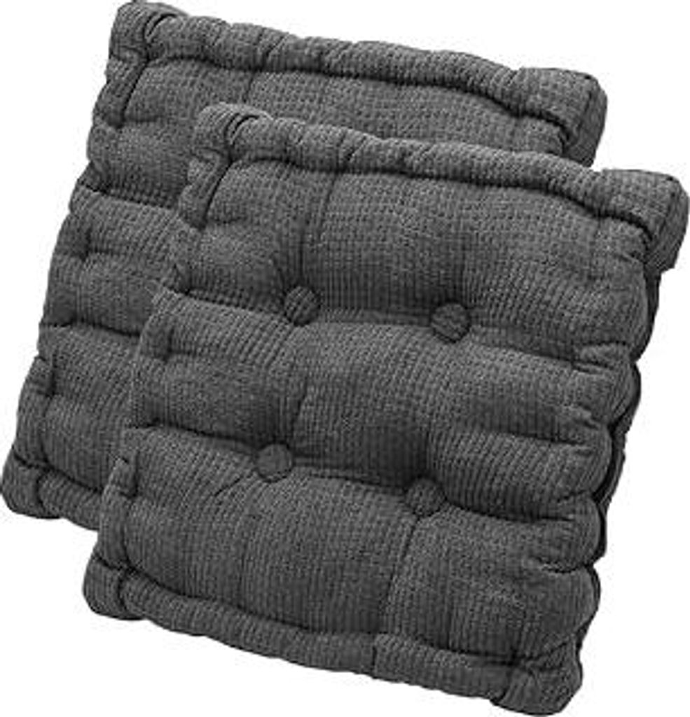 2er Set Stuhlkissen 40x40 cm, Outdoor & Indoor Sitzpolster, Maschinenwaschbar, Weich & Langlebig, Ideal für Gartenstühle, Balkonbänke, Terrassen...