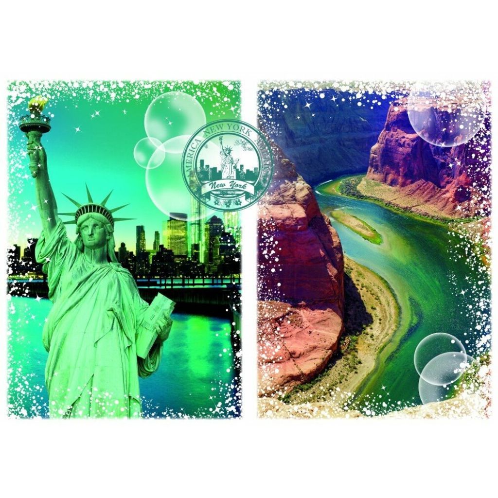 GRAFIKA Puzzle Rund um die Welt: die Vereinigten Staaten von Amerika 1000 Teile