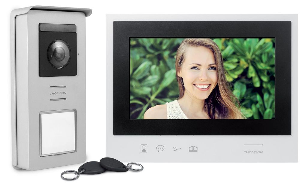Thomson 512263 Videocitofono 2 fili set completo 1 casa Immagine del prodotto 